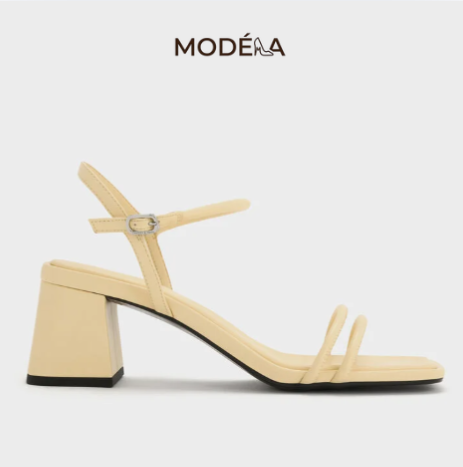 Giày sandals cao gót Strappy Trapeze-Heel