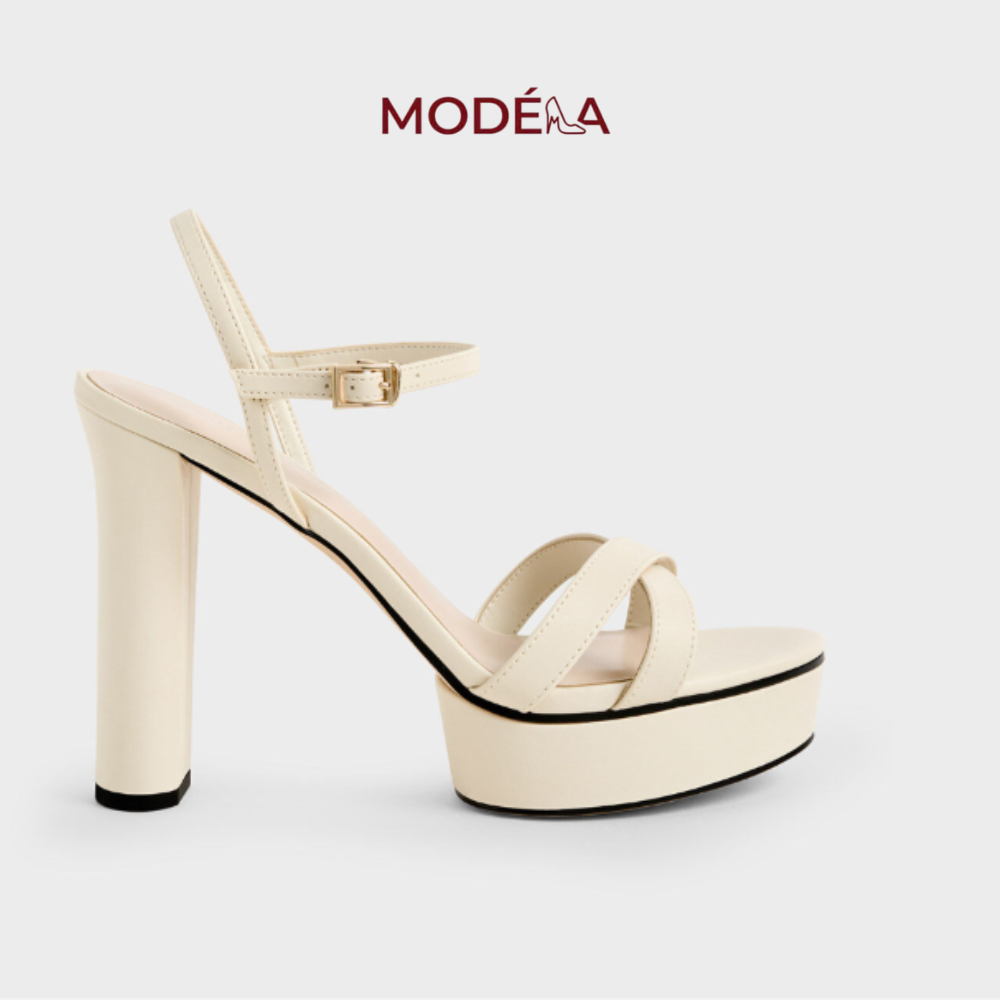 Giày sandals cao gót Crossover Platform