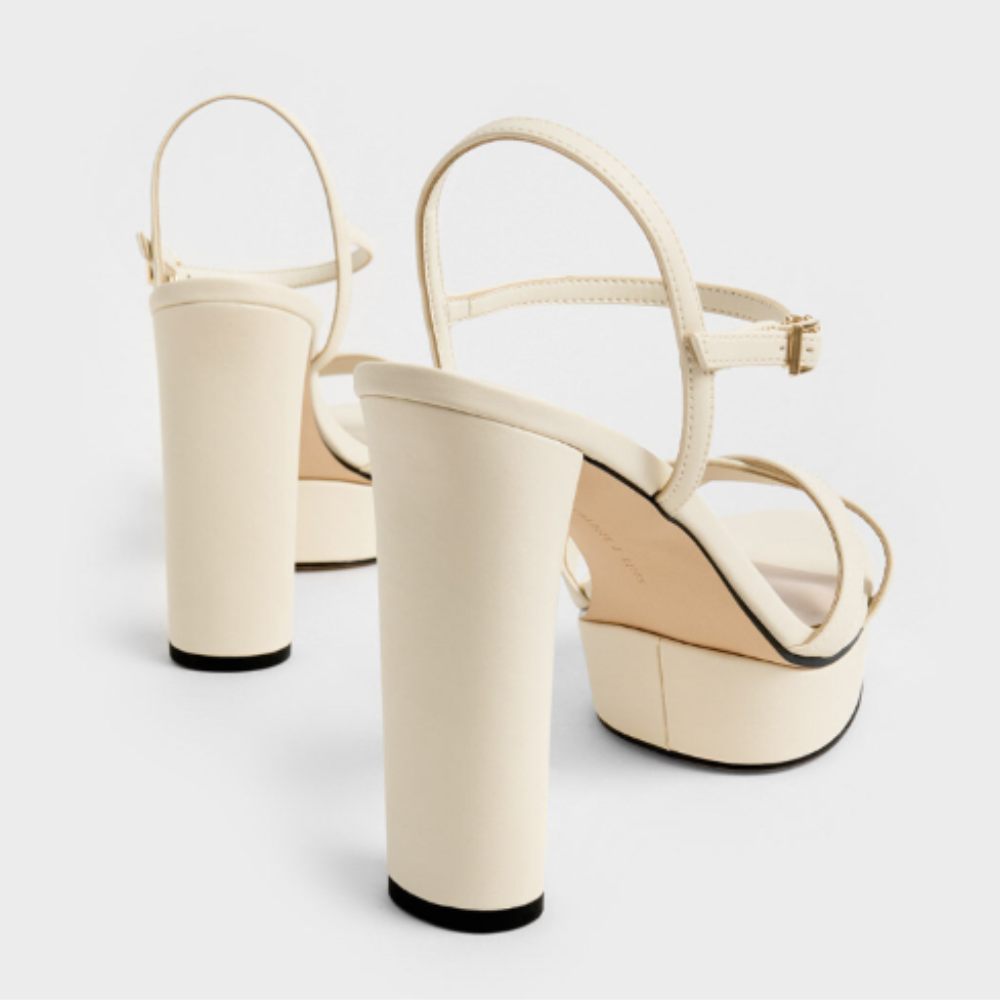 Giày sandals cao gót Crossover Platform - Ảnh 4