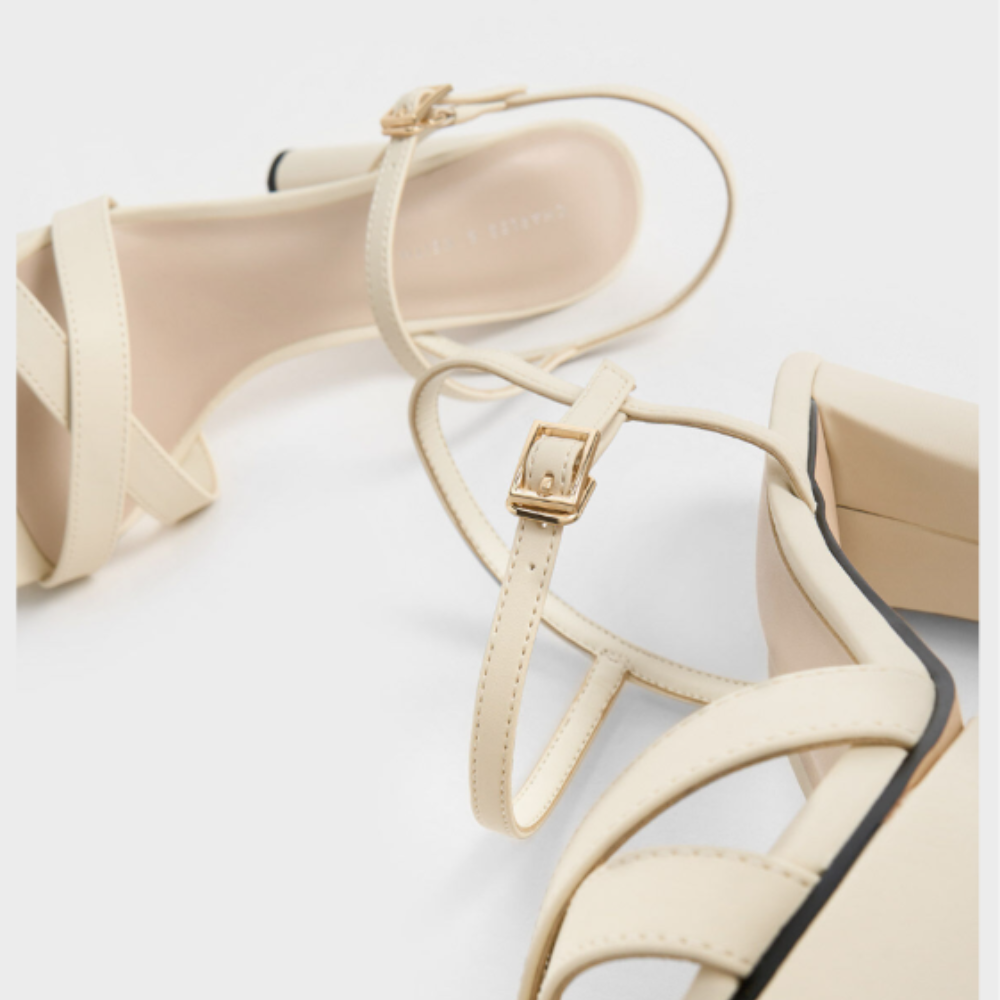Giày sandals cao gót Crossover Platform - Ảnh 3