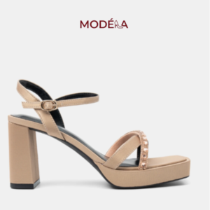 Giày sandals đế đúp quai chéo đính đá